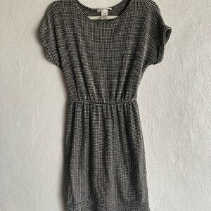 Caution To The Wind Black and White Mini Dress